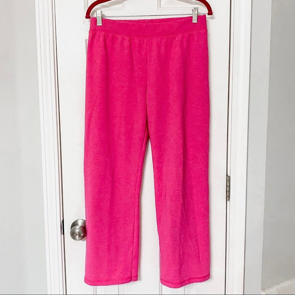 HANES • Petite Pink Cotton Sweatpants